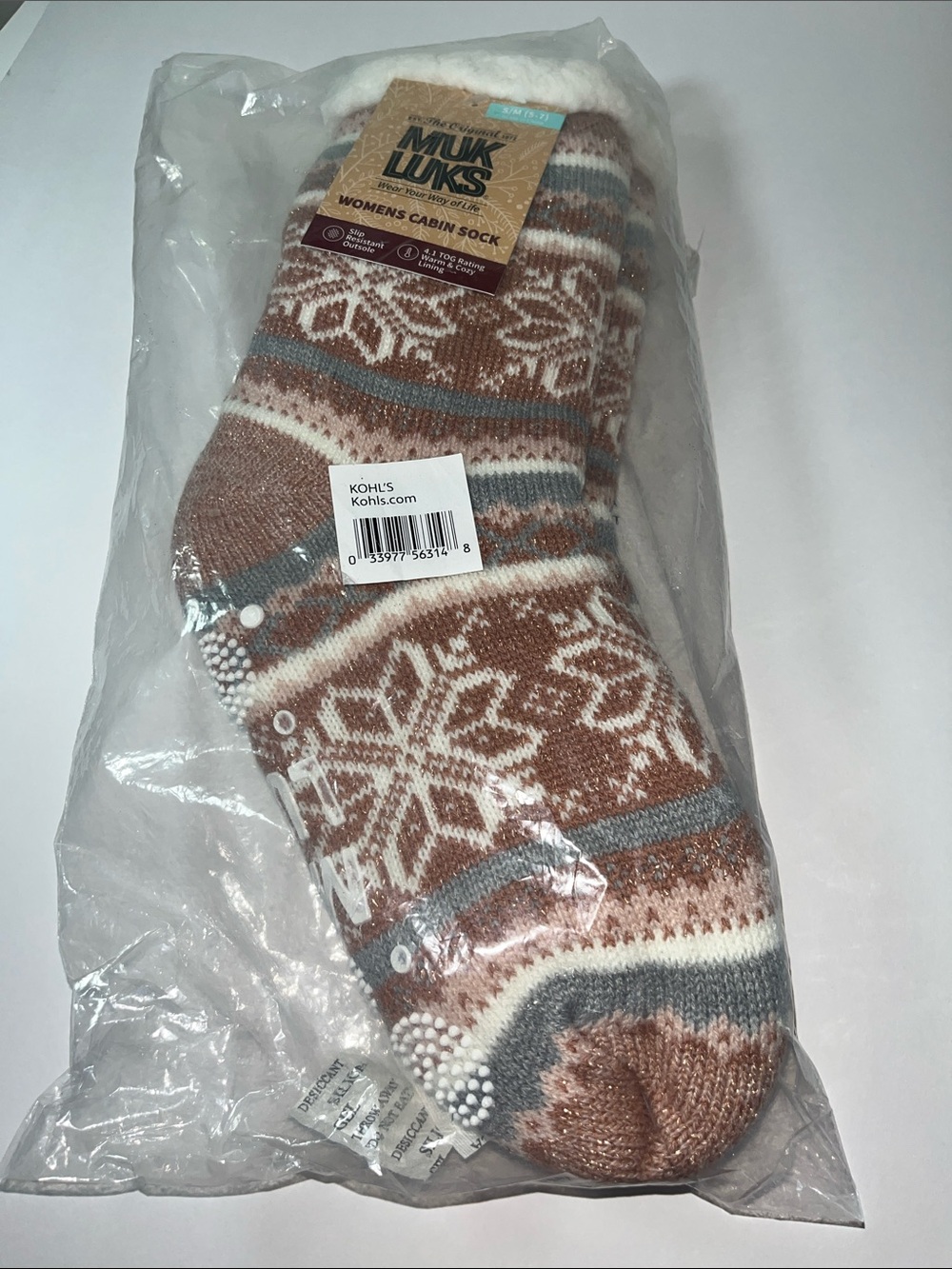 Women's Muk Luk Cabin Sock S/M